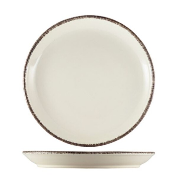 Terra Stoneware Sereno Grey Coupe Plate 24cm (Box Of 6)