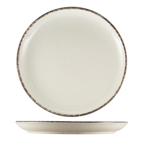 Terra Stoneware Sereno Grey Coupe Plate 27.5cm (Box Of 6)