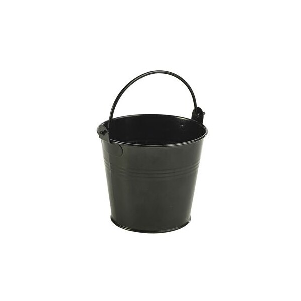 Serving Bucket Galvanised Steel Black 10 X 7.7 X 9cm 50cl / 17.6oz (Box Of 12)