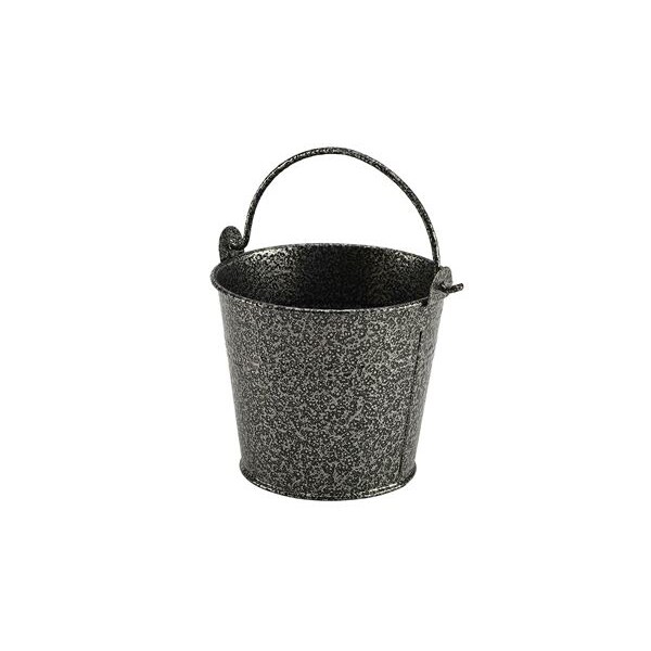 Serving Bucket Galanised Steel Silver 10 X 7.7 X 9cm 50cl / 17.6oz (Box Of 12)