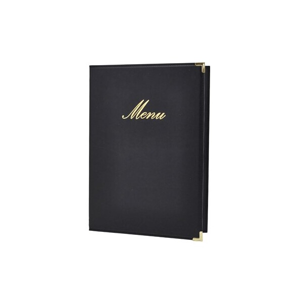 Classic A4 Menu Holder Black (4 Pages)