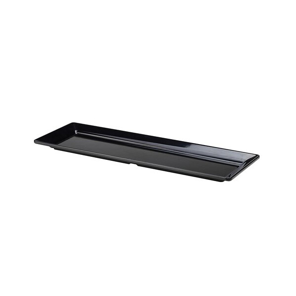 Black Melamine Platter GN 2/4 53cm X 17½cm Black