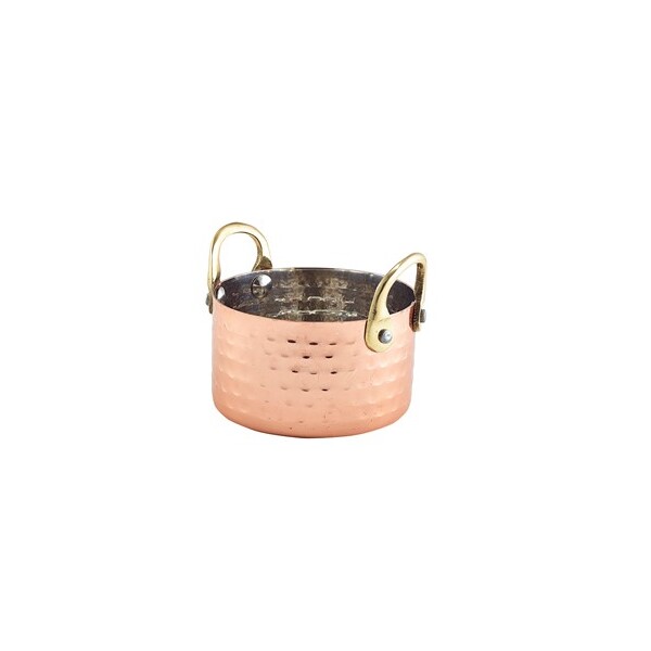 Copper Mini Hammered Casserole Dish 9.2 X 5cm 32cl / 11.25oz (Box Of 12)