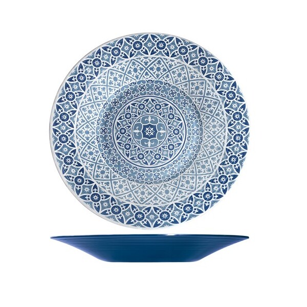 Marrakesh Blue Melamine Bowl 48 X 6cm