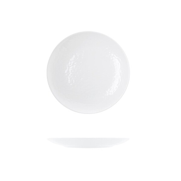 White Osaka Melamine Side Plate 23cm (Box Of 12)