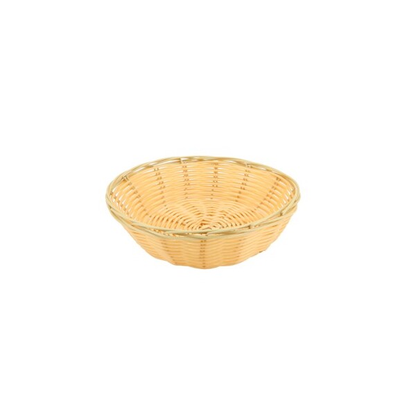 Polywicker Round Basket 7" X 2" 17.8 X 4.5cm (Box Of 12)