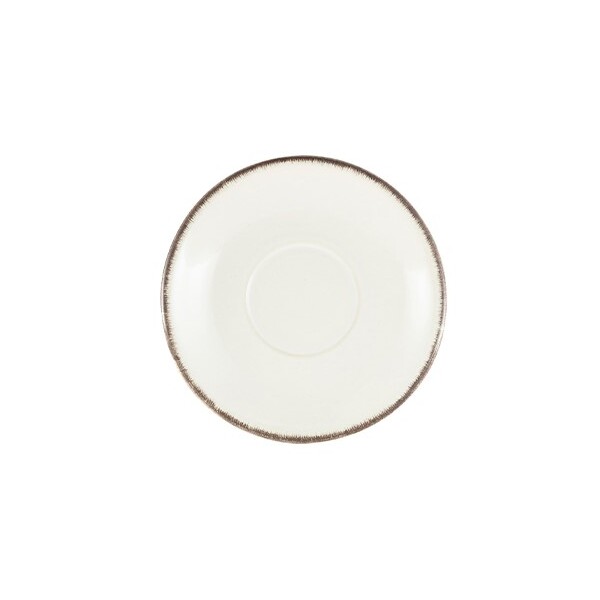 Terra Stoneware Sereno Grey Saucer 15cm (Box Of 6)