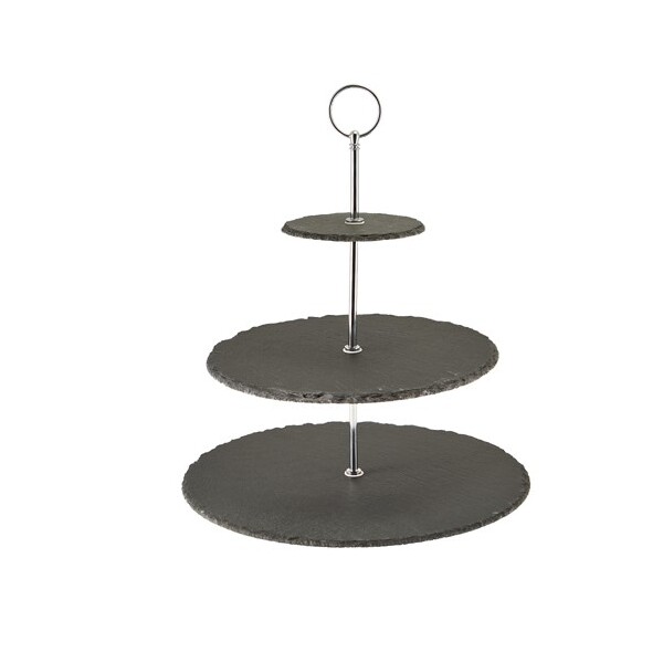 Slate 3-Tier Cake Stand 12/25/30cm