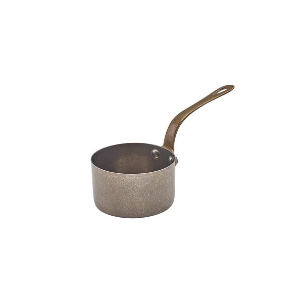 Mini Sauce Pan Vintage Steel 7.8 X 4.5cm (Box Of 6)