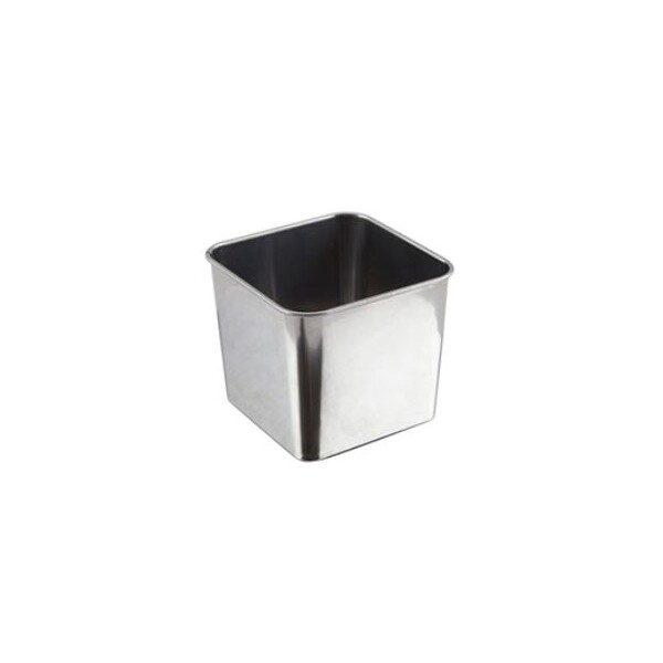 Square Tub Stainless Steel 8 X 8 X 6cm (Box Of 12)