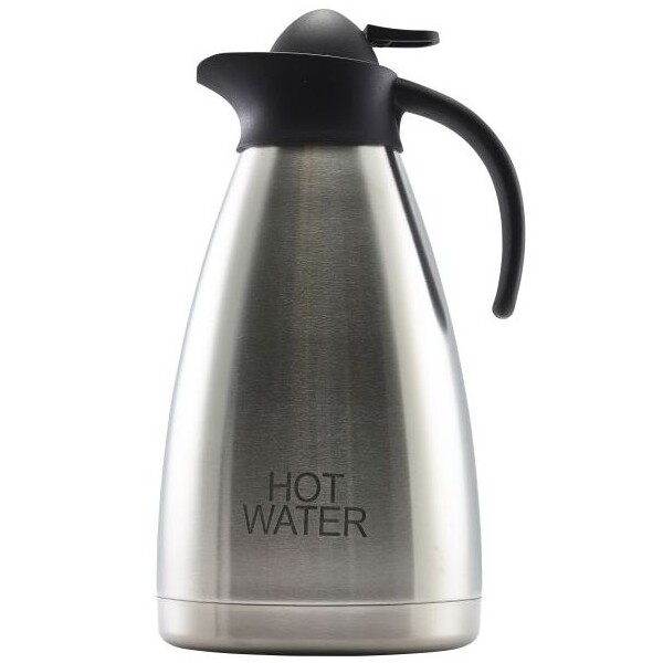 Inscribed Hot Water Vacuum Jug S/S 2ltr