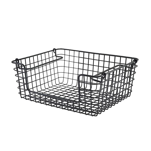 GenWare Black Wire Open Sided Display Basket GN1/2 31.5cm X 25.5cm X 12cm