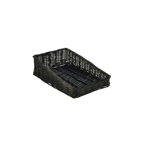 Wicker Display Basket Black 40cm X 25cm X 12cm