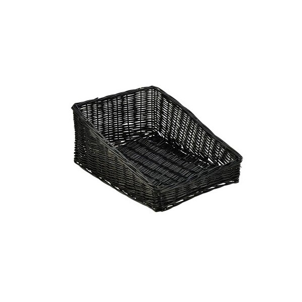 Wicker Display Basket Black 46cm X 36cm X 20cm