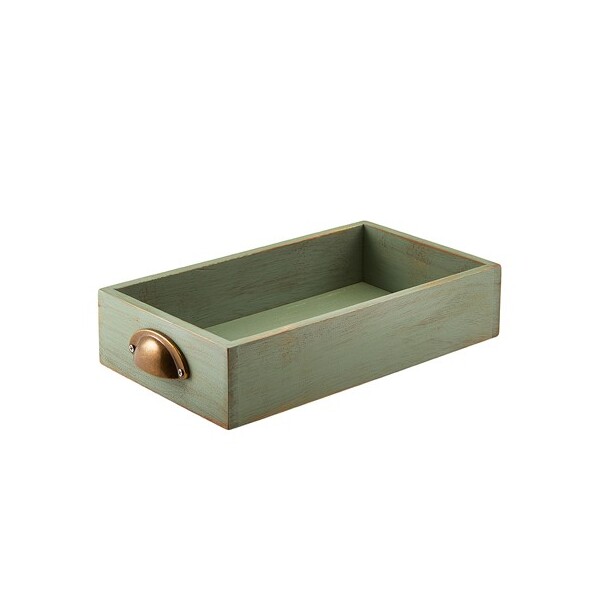 Green Wash Acaia Wood Display Drawer GN 1/3