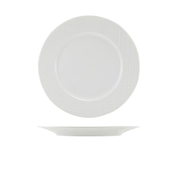 Incise Porcelain Lavara Winged Plate 25.5cm (Box of 6)