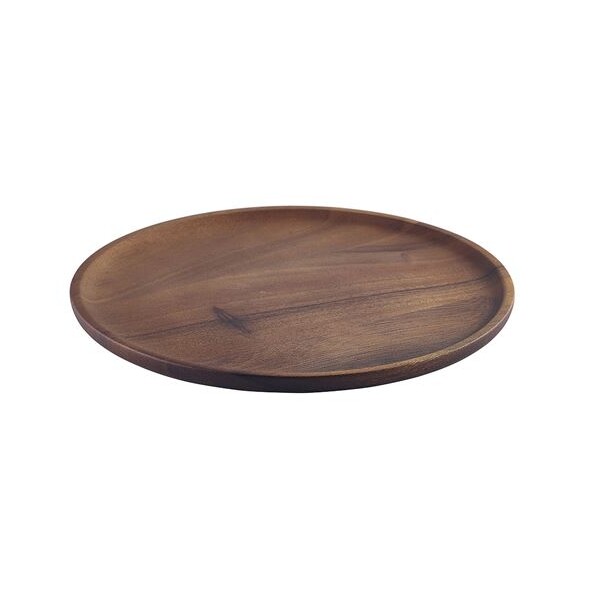 Acacia Wood Serving Plate 26cm X 1.7cm