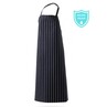 Waterproof Bib Apron Navy/White Stripe