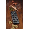 Black Ravioli Tray 12 Hole With Rolling Pin