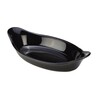 GenWare Stoneware Black Oval Eared Dish 16.5cm (Box Of 6)