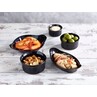 GenWare Stoneware Black Oval Eared Dish 16.5cm (Box Of 6)