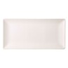 Luna Stoneware Rectangular Coupe Plate 25 x 15cm White (Box Of 6)