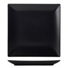 Luna Stoneware Black Square Plate 26cm (Box Of 6)