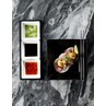 Luna Stoneware Black Square Plate 18cm (Box Of 6)