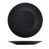 Luna Stoneware Wide Rim Plate Black 21cm (Box Of 6)