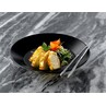 Luna Stoneware Wide Rim Plate Black 21cm (Box Of 6)