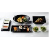 Luna Stoneware Black Rectangular Plate 30 X 15cm (Box Of 6)