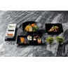 Luna Stoneware Black Rectangular Plate 30 X 15cm (Box Of 6)