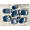 Forge Graphite Stoneware Oval Pie Dish 16cm (Box Of 6)