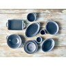 Forge Graphite Stoneware Rectangular Dish 16 X 10.5 X 4cm (Box Of 6)