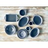 Forge Graphite Stoneware Pinched Jug 9cl/3.2oz (Box Of 6)