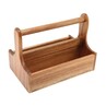 Large Wooden Table Caddy 25 X 15.3 X 17.9cm