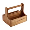 Medium Wooden Table Caddy 20 X 14.4 X 18cm