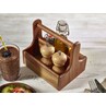 Medium Wooden Table Caddy 20 X 14.4 X 18cm