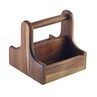 Small Wooden Table Caddy 15 X 15.3 X 15cm