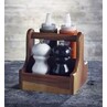 Small Wooden Table Caddy 15 X 15.3 X 15cm