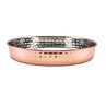 Copper Plated Hammered Presentation Plate 20 X 3cm