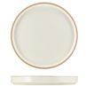 GenWare Kava White Stoneware Presentation Plate 25cm (Box Of 6)