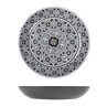 Marrakesh Grey Melamine Bowl 28 X 4.5cm