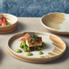 Terra Porcelain Roko Sand Presentation Plate 26cm (Box Of 4)