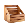 GenWare Acacia Wood Angled Crate GN 1/2