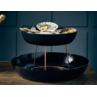 GenWare Black Hammered Aluminium Platter, 31 X 7cm (Dia X H)