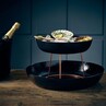 GenWare Black Hammered Aluminium Platter, 44 X 7.2cm (Dia X H)