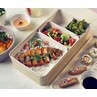 Tokyo Melamine Bento Outer Box 34.8 X 18 X 7.8cm White Oak (Box Of 3)