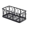 Rectangular Wire Basket Black 14cm X 7cm X 5.5cm (Box Of 6)