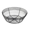 Round Wire Basket Black 25.5cm X 8cm (Box Of 6)